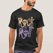 Gothic Rock & Roll Zwart T-shirt Design Mannen (Voorkant)