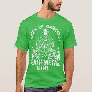 Gothic Rock Satan Meisje Vrouw Festivals Death Met T-shirt