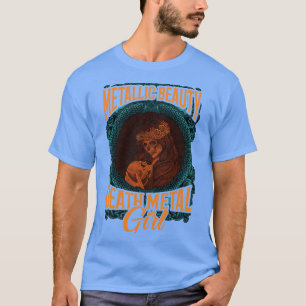 Gothic Rock Satan Meisje Vrouw Festivals Death Met T-shirt
