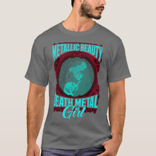 Gothic Rock Satan Meisje Vrouw Festivals Death Met T-shirt