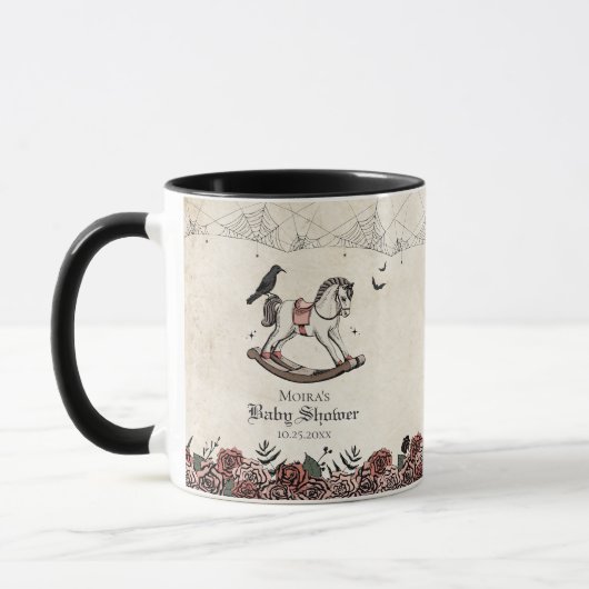 Gothic Rocking Horse Baby shower Mok (Links)