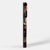 Gothic rode crème bloemmody bloemen Case-Mate iPhone case (Achterkant / Rechts)