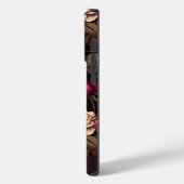 Gothic rode crème bloemmody bloemen Case-Mate iPhone case (Achterkant / Links)