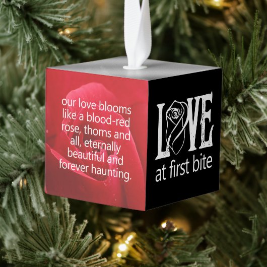 Gothic rode rozen liefde bij eerste beet bruiloft decoratie (Boom)