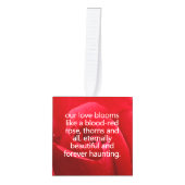 Gothic rode rozen liefde bij eerste beet bruiloft decoratie (Voorkant)