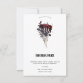 Gothic Rode Rozen Skelet Oefenavondeten   Kaart (Voorkant)