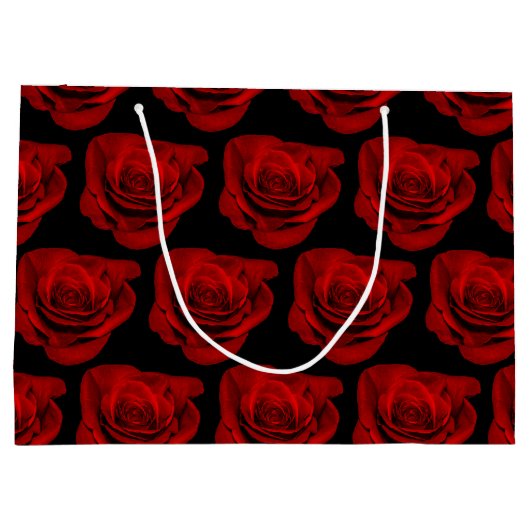 Gothic rode rozen Victoriaans bruiloft Large Cadeautasje (Achterkant)