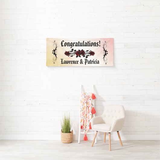 Gothic Rode rozenperzik Spandoek (Insitu)