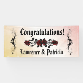 Gothic Rode rozenperzik Spandoek