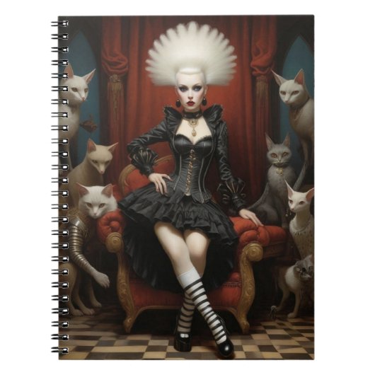 Gothic Roller Derby Girl Notitieboek (Voorkant)