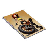 Gothic Roller Derby Girl Notitieboek (Rechterzijde)
