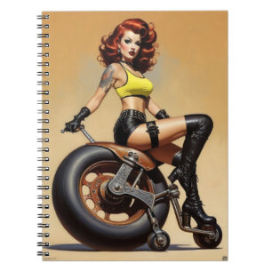 Gothic Roller Derby Girl Notitieboek
