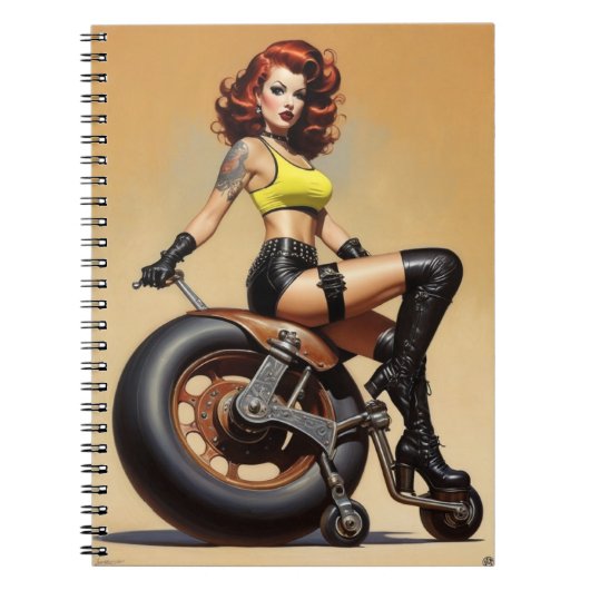 Gothic Roller Derby Girl Notitieboek (Voorkant)