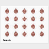 Gothic Romance Anti-Valentine Saying Ronde Sticker (Vel)