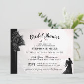 Gothic Romance Bridal Shower Invitation Kaart (Staand voorkant)