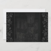 Gothic Romance Bridal Shower Invitation Kaart (Achterkant)
