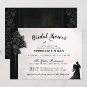 Gothic Romance Bridal Shower Invitation Kaart (Voorkant / Achterkant)