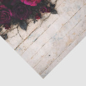 Gothic Romance Dark Burgundy Roses FE1R Decoupage Tissuepapier (Detail)
