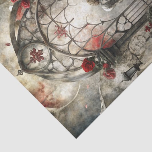 Gothic Romance Decoupage Tissuepapier (Detail)