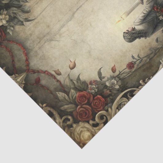 Gothic Romance Decoupage Tissuepapier (Detail)