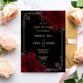 Gothic Romance Elegant Wedding Save The Date