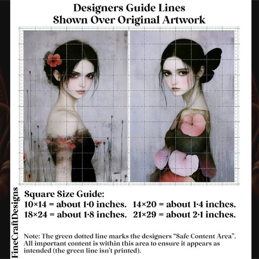 Gothic Romance Ethereal Women, Pair EX5 Decoupage Tissuepapier