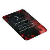 Gothic Romance Floral Save the Date Magnet Magneet (Rechterzijde)