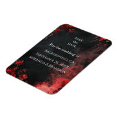 Gothic Romance Floral Save the Date Magnet Magneet (Linkerzijde)