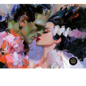 Gothic Romance Frankenstein Bruid Decoupage Tissuepapier
