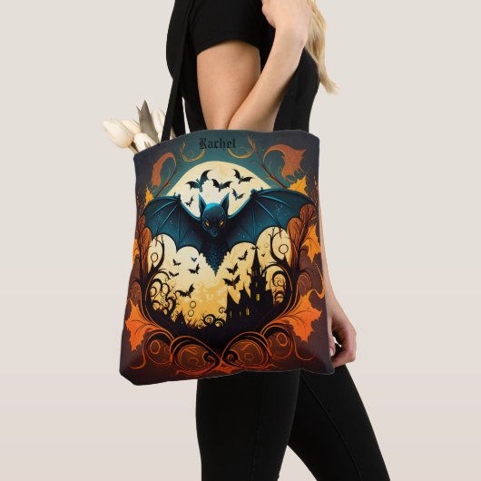 Gothic Romance Reader Verjaardagscadeau Naam Tekst Tote Bag (Dichtbij)
