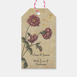 Gothic Romance Trouwcadeautag – Donker & Elegant Cadeaulabel