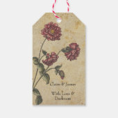 Gothic Romance Trouwcadeautag – Donker & Elegant Cadeaulabel (Achterkant)