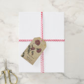 Gothic Romance Trouwcadeautag – Donker & Elegant Cadeaulabel (Met Touw)
