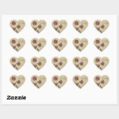 Gothic Romance Trouwstickers – Donker & Elegant Hart Sticker (Vel)