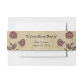 Gothic Romance Wedding Belly Band – Dark & Elegant Uitnodigingen Wikkel (Voorkant Voorbeeld)