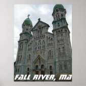 Gothic Romanesque Architecture, Herfst River, MA Poster (Voorkant)