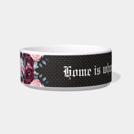 Gothic romantic bouquet Medium Pet Bowl Voerbakje