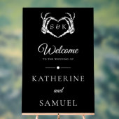 Gothic Romantic Skeleton Hand Halloween Huwelijk Acryl Bord (Neutraal)