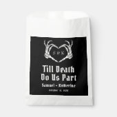 Gothic Romantic Skeleton Hand Halloween Huwelijk Bedankzakje (Voorkant)