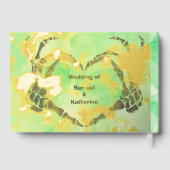 Gothic Romantic Skeleton Hand Halloween Huwelijk Gastenboek (Achterkant)