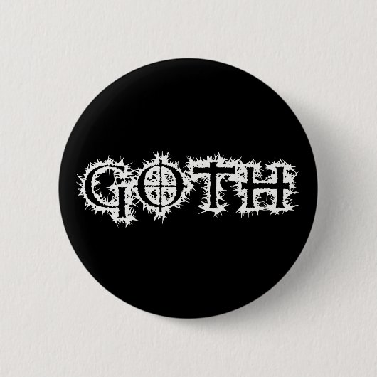Gothic Ronde Button 5,7 Cm (Voorkant)