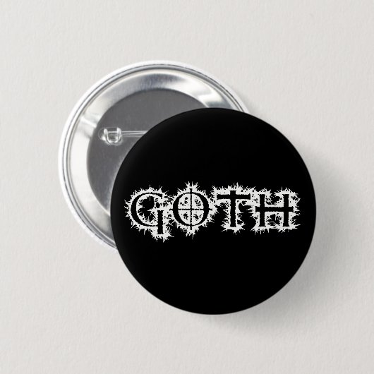 Gothic Ronde Button 5,7 Cm (Voorkant /achterkant)