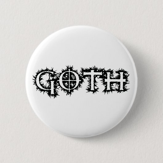 Gothic Ronde Button 5,7 Cm (Voorkant)