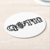 Gothic Ronde Kartonnen Onderzetter (Gebogen)