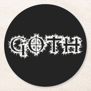 Gothic Ronde Kartonnen Onderzetter