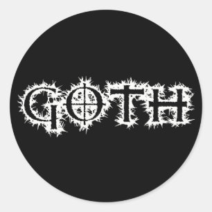 Gothic Ronde Sticker