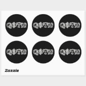 Gothic Ronde Sticker (Vel)