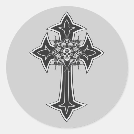 Gothic Ronde Sticker (Voorkant)
