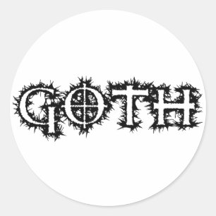 Gothic Ronde Sticker