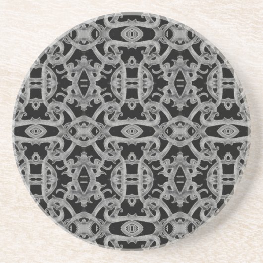 GOTHIC Ronde zandstenen onderzetter (Voorkant)